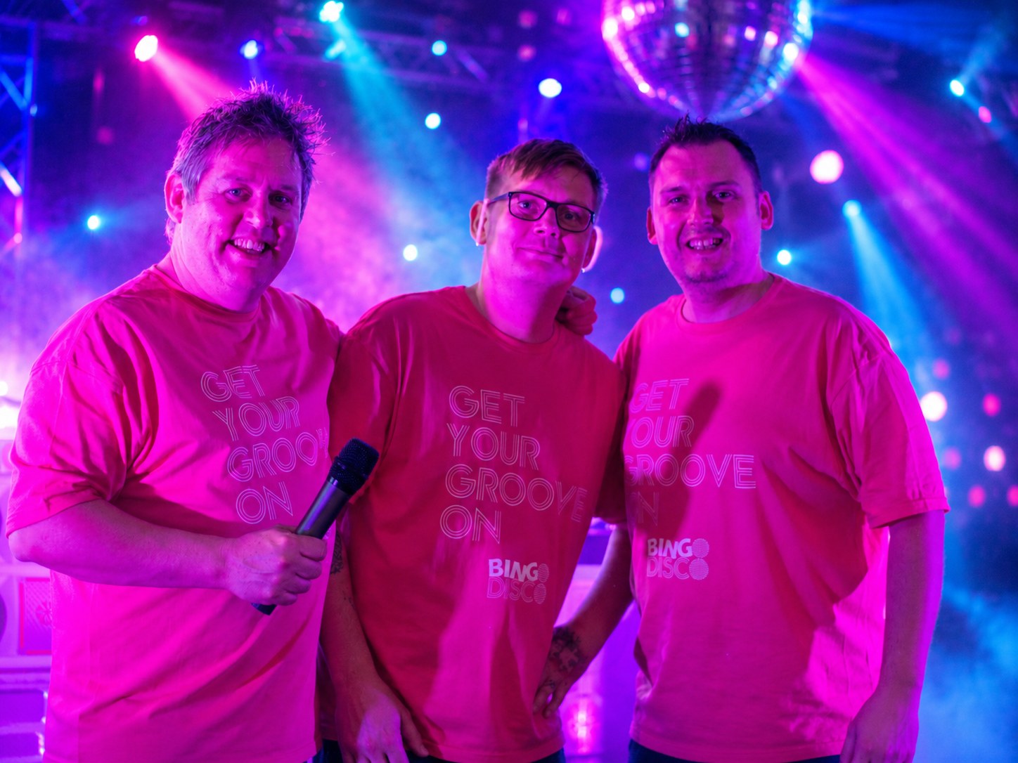 Bingo Disco hosting crew in branded shirts