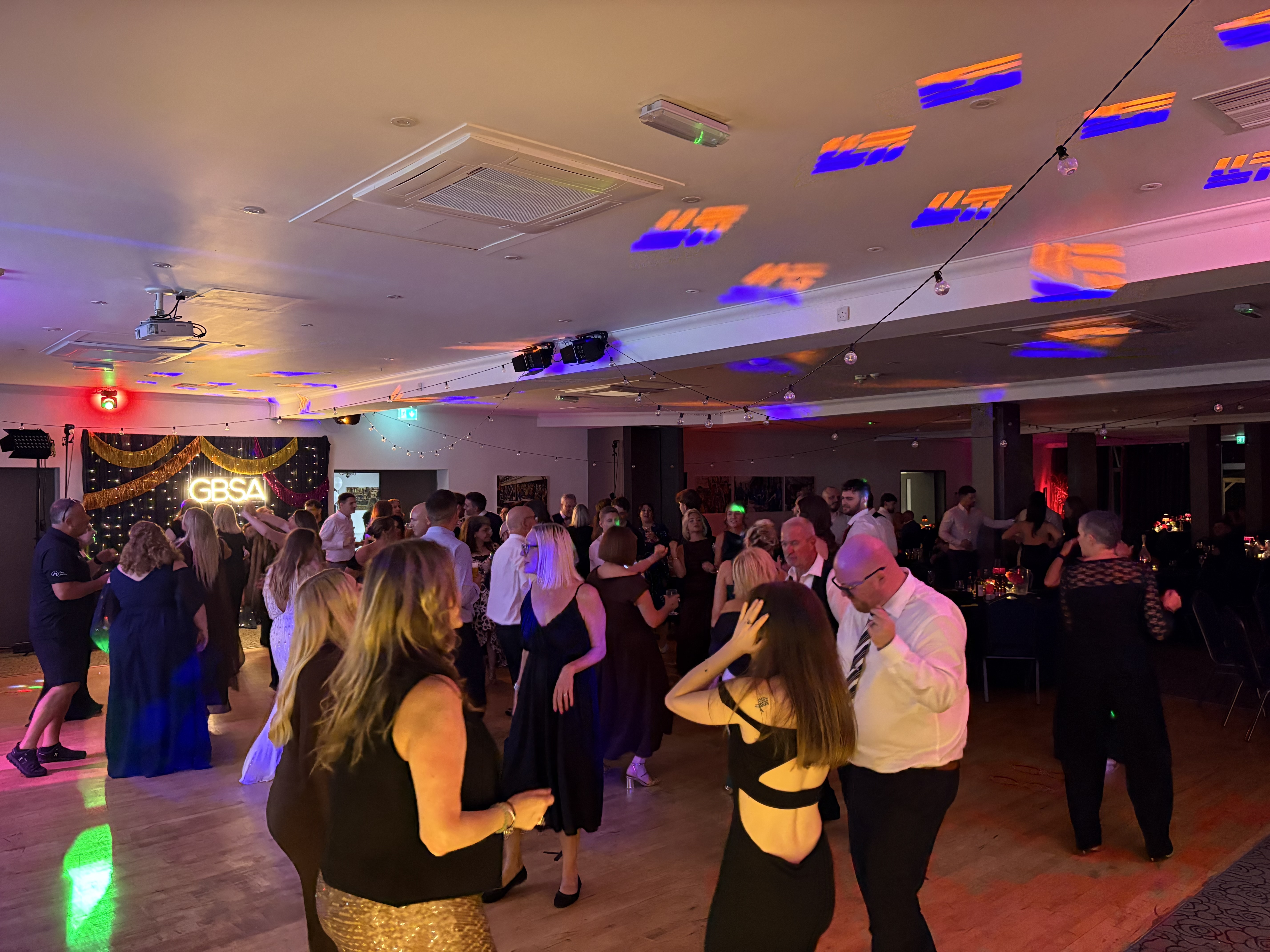 Guests dancing at the awards evening after-party