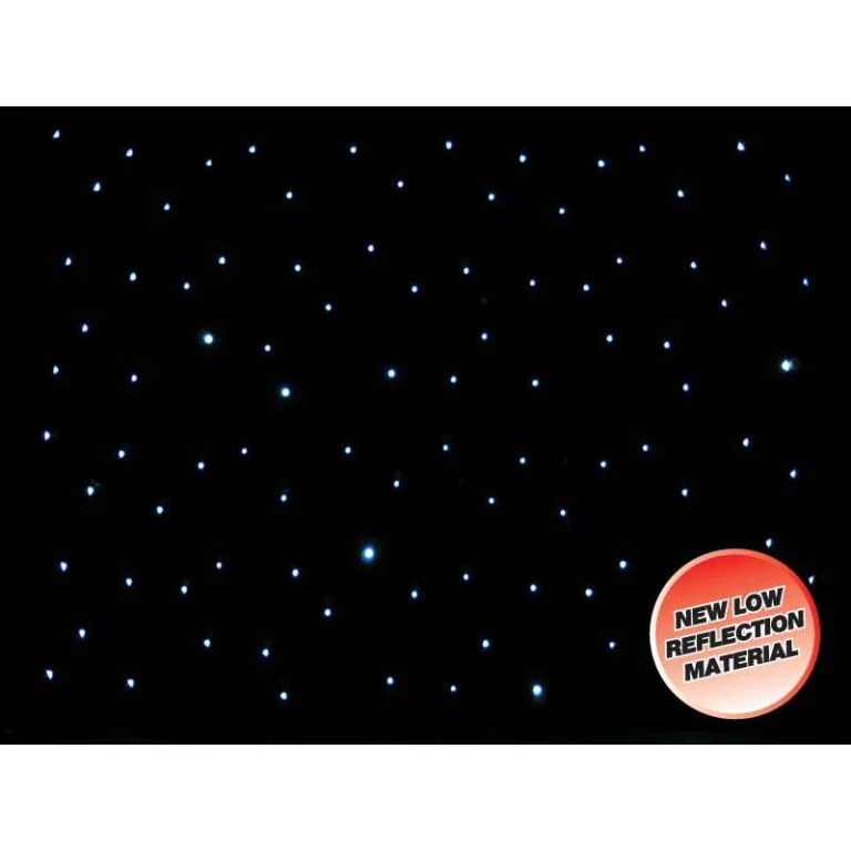 LEDJ DMX cool-white starcloth equipment